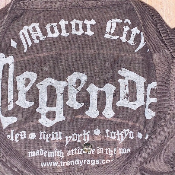 Motor City Legends Los Angeles cross grey tshirt L - Picture 5 of 7